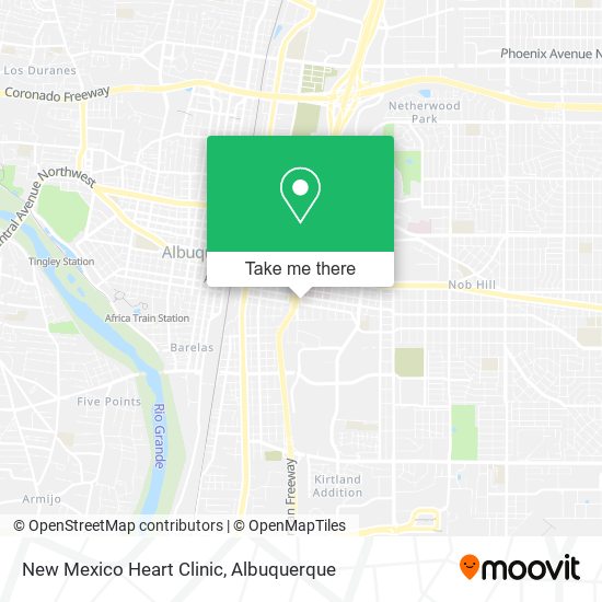 Mapa de New Mexico Heart Clinic