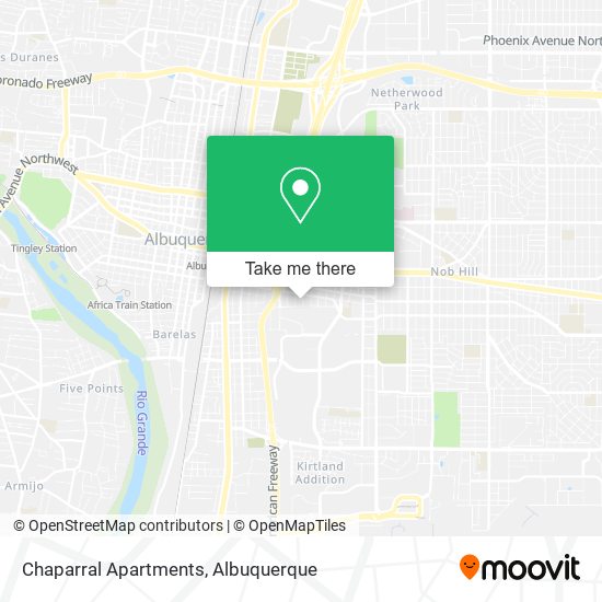 Chaparral Apartments map