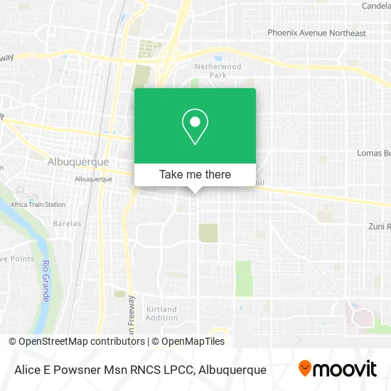 Alice E Powsner Msn RNCS LPCC map
