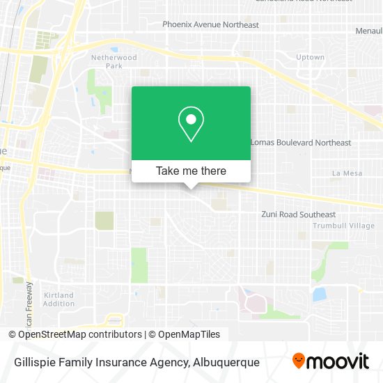 Gillispie Family Insurance Agency map