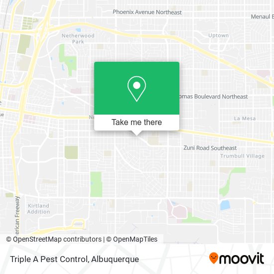 Triple A Pest Control map