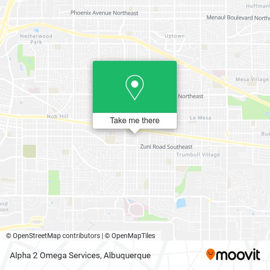 Alpha 2 Omega Services map