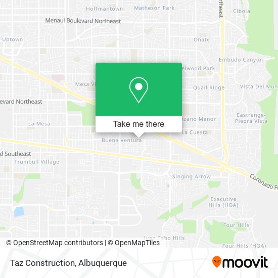 Taz Construction map