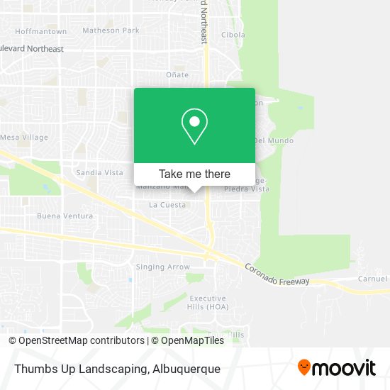Thumbs Up Landscaping map