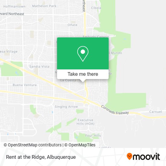Rent at the Ridge map
