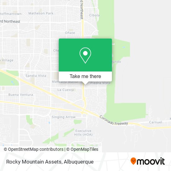 Rocky Mountain Assets map