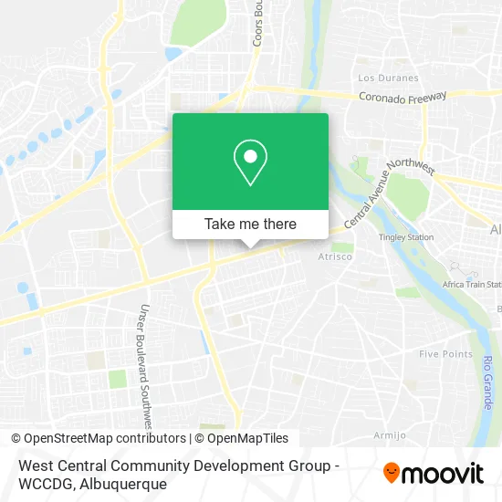West Central Community Development Group - WCCDG map