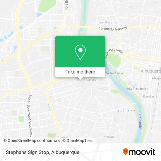 Stephans Sign Stop map