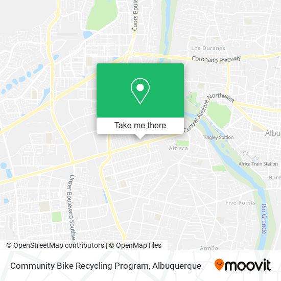 Mapa de Community Bike Recycling Program