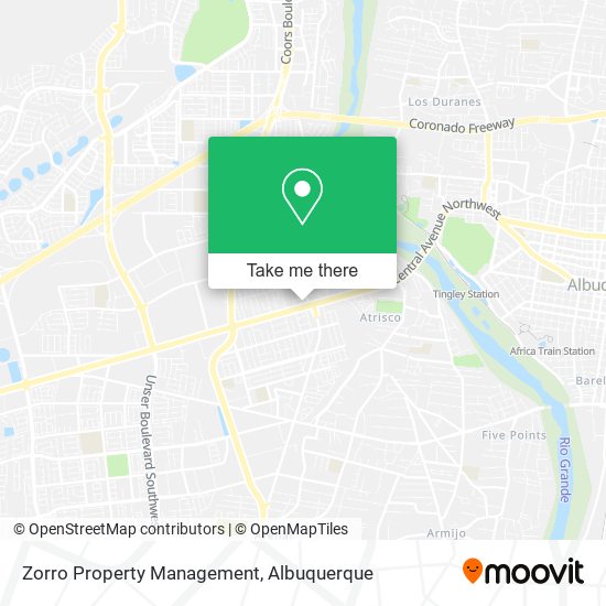 Zorro Property Management map