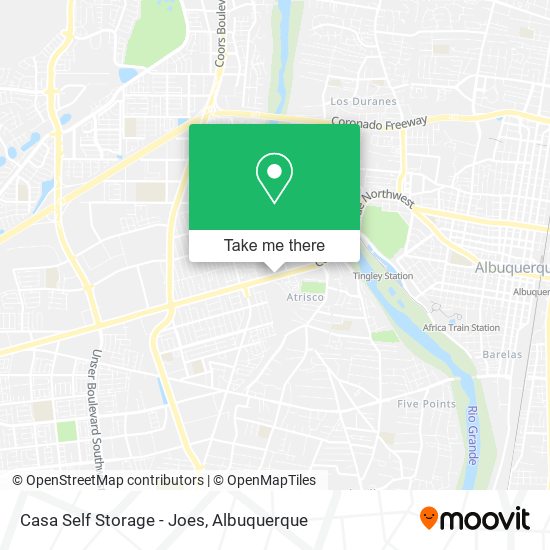 Casa Self Storage - Joes map