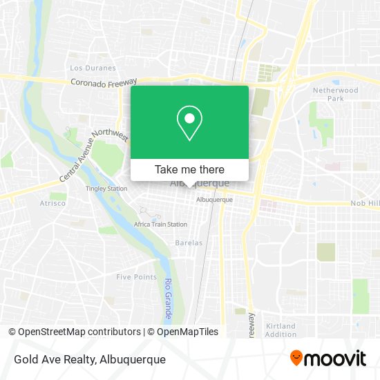 Gold Ave Realty map