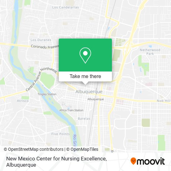 New Mexico Center for Nursing Excellence map