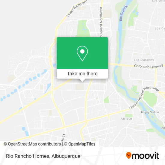 Rio Rancho Homes map