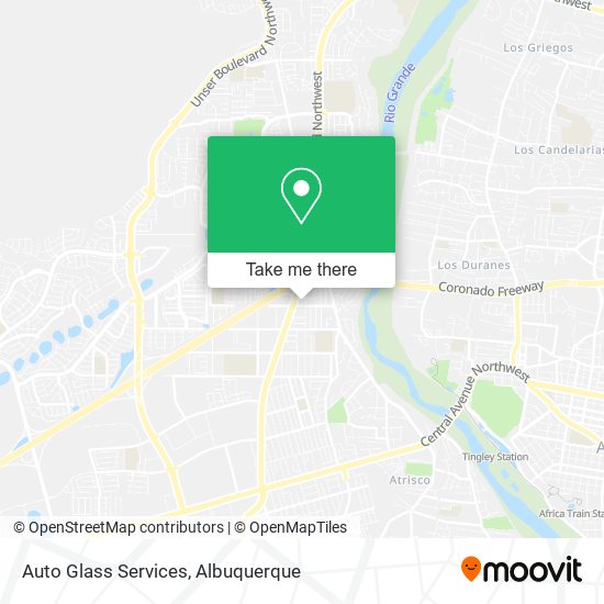 Auto Glass Services map