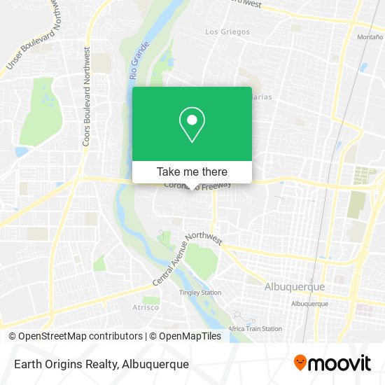 Mapa de Earth Origins Realty