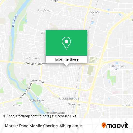 Mother Road Mobile Canning map