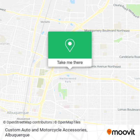 Mapa de Custom Auto and Motorcycle Accessories