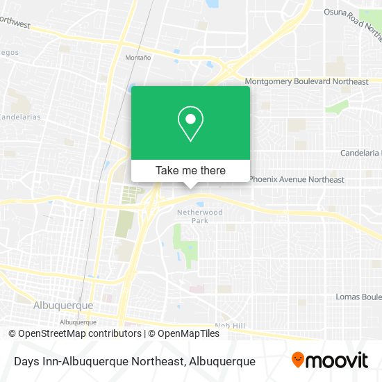 Mapa de Days Inn-Albuquerque Northeast