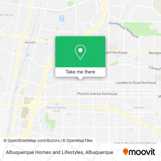 Mapa de Albuquerque Homes and Lifestyles