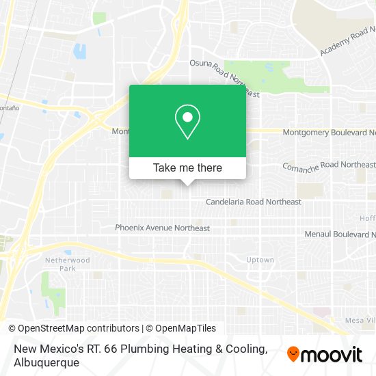 New Mexico's RT. 66 Plumbing Heating & Cooling map