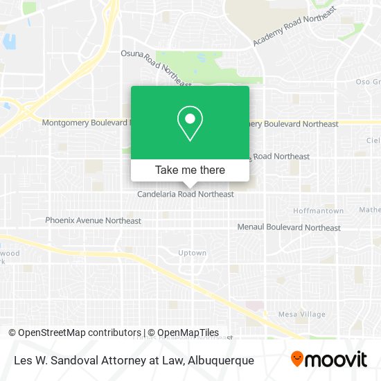 Les W. Sandoval Attorney at Law map
