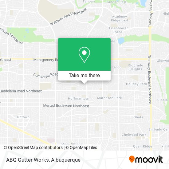 ABQ Gutter Works map