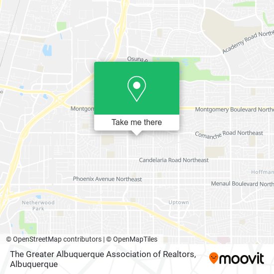 The Greater Albuquerque Association of Realtors map