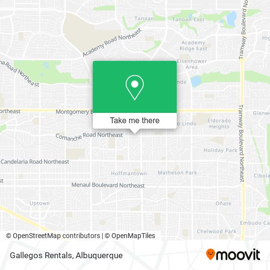 Gallegos Rentals map