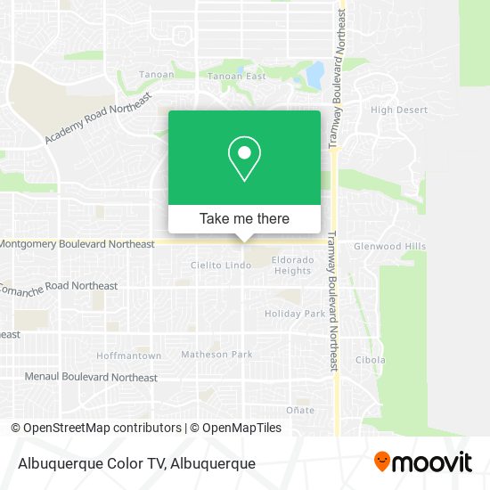 Albuquerque Color TV map