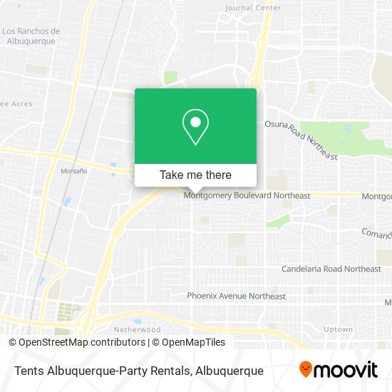 Mapa de Tents Albuquerque-Party Rentals