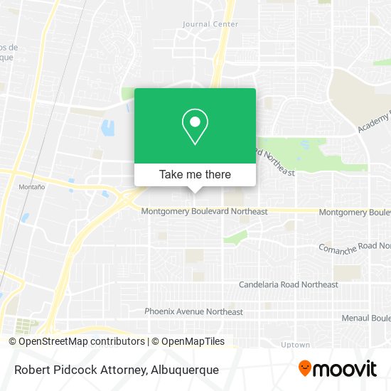 Robert Pidcock Attorney map