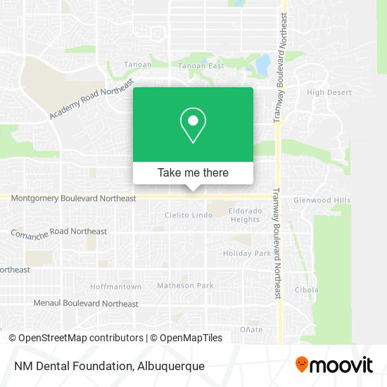 NM Dental Foundation map