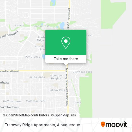 Mapa de Tramway Ridge Apartments