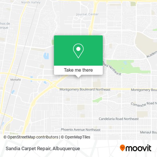 Sandia Carpet Repair map