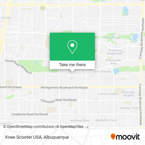 Mapa de Knee Scooter USA
