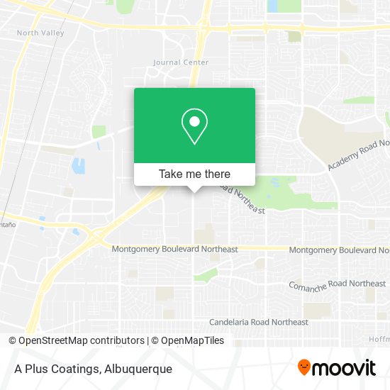 A Plus Coatings map