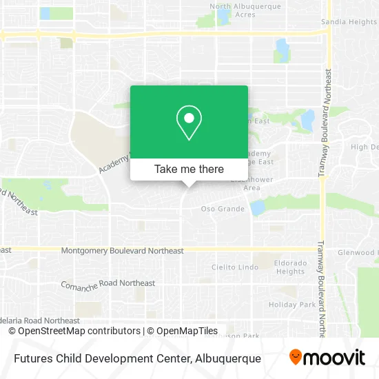 Futures Child Development Center map