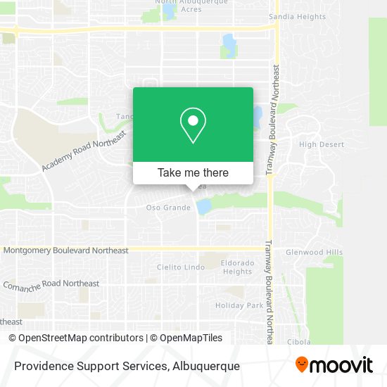 Providence Support Services map