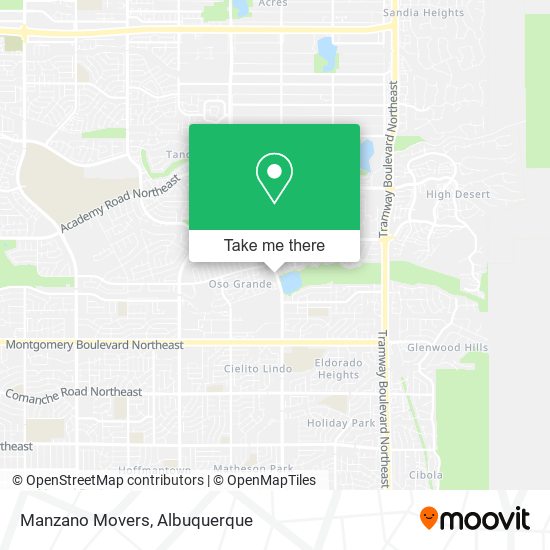Manzano Movers map