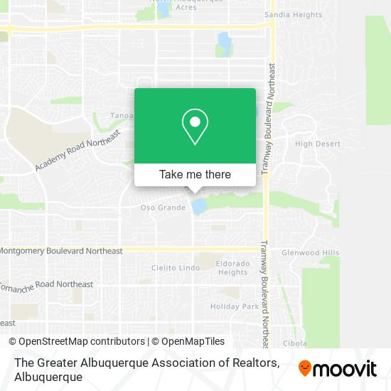 Mapa de The Greater Albuquerque Association of Realtors