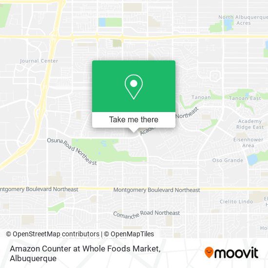 Mapa de Amazon Counter at Whole Foods Market