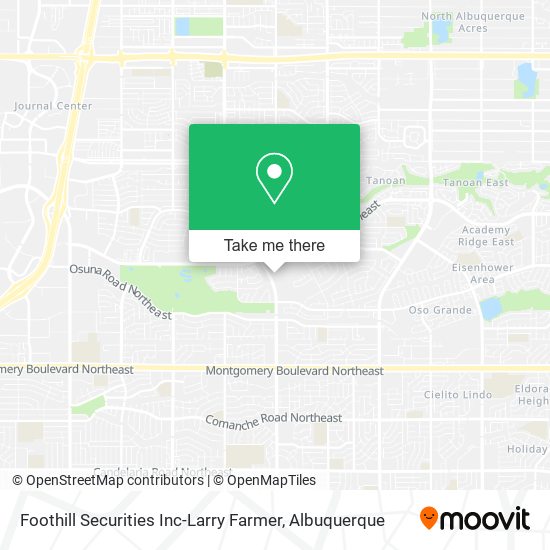 Mapa de Foothill Securities Inc-Larry Farmer