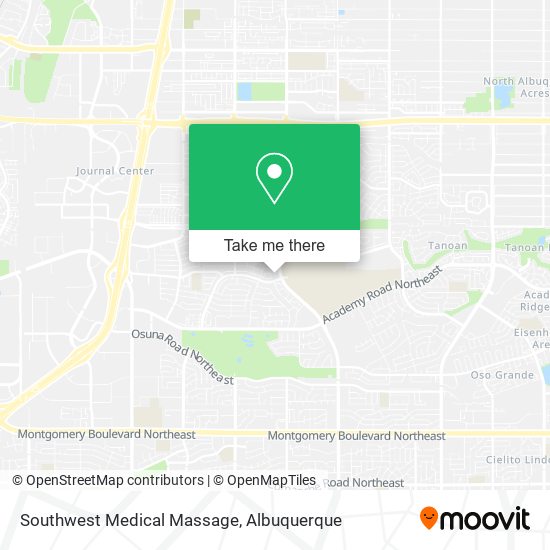 Southwest Medical Massage map