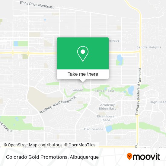 Colorado Gold Promotions map