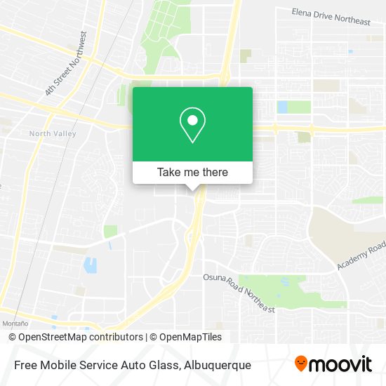 Mapa de Free Mobile Service Auto Glass