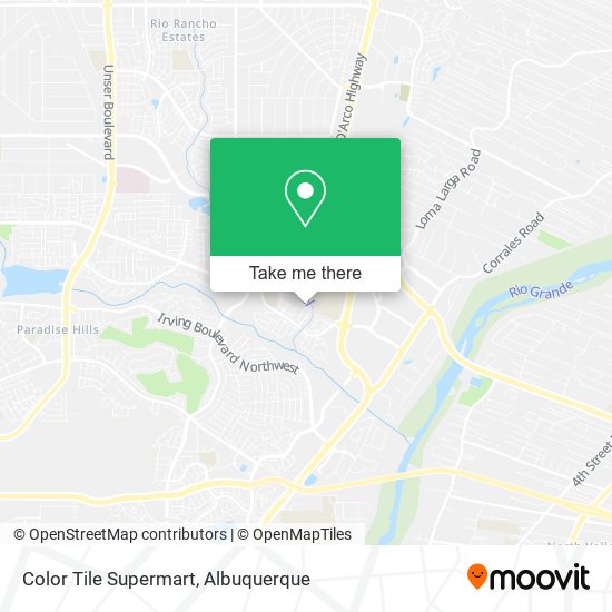 Color Tile Supermart map