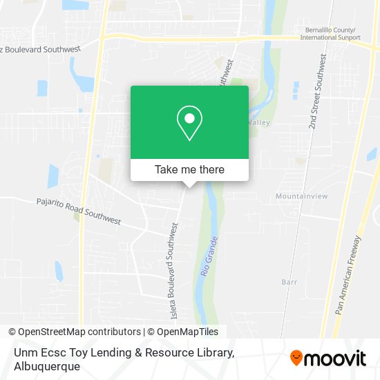 Mapa de Unm Ecsc Toy Lending & Resource Library