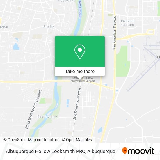 Mapa de Albuquerque Hollow Locksmith PRO