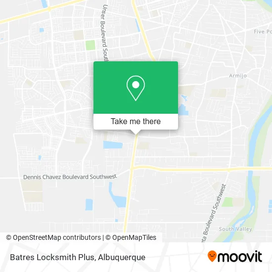 Batres Locksmith Plus map